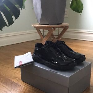 Prada Calzature Donna Vernice Bike Sneakers